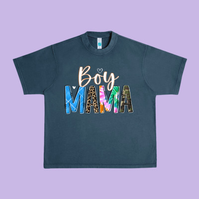 Boy Mama  Black Urban Heavy Tee Designed By Jahusdesignshop