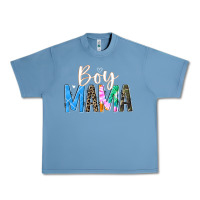 Pebble Blue boy mama  black Urban Heavy Tee - JahusDesignShop