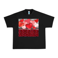 Black valentine's day red hearts red leopard Urban Heavy Tee - BarkalooDesign