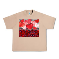 Burro valentine's day red hearts red leopard Urban Heavy Tee - BarkalooDesign