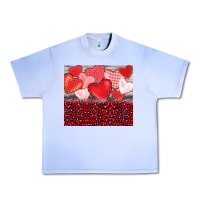 Grape Ice valentine's day red hearts red leopard Urban Heavy Tee - BarkalooDesign