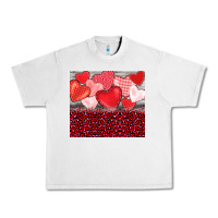 Lunar Rock valentine's day red hearts red leopard Urban Heavy Tee - BarkalooDesign