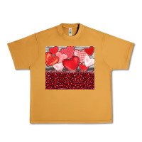 Peanut Butter valentine's day red hearts red leopard Urban Heavy Tee - BarkalooDesign