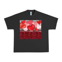 Pigment Black valentine's day red hearts red leopard Urban Heavy Tee - BarkalooDesign