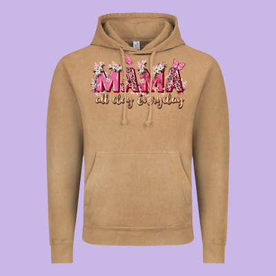 Mama All Day Everyday Vintage Hoodie Designed By Zillion Design Studio