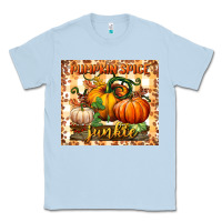 Dusty Blue pumpkin spice junkie tumbler Classic Tee - BundleAndBundleShop