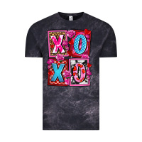 Cloud Black xoxo with roses and candies olivia Vintage Tee - OliviaCreatesArt