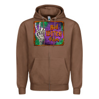 Chestnut bad witch vibes Zipper Hoodie - Jasminsmagicworld