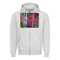 Dove Grey bad witch vibes Zipper Hoodie - Jasminsmagicworld