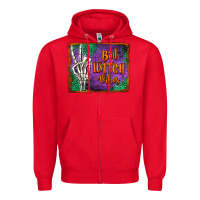 Red bad witch vibes Zipper Hoodie - Jasminsmagicworld