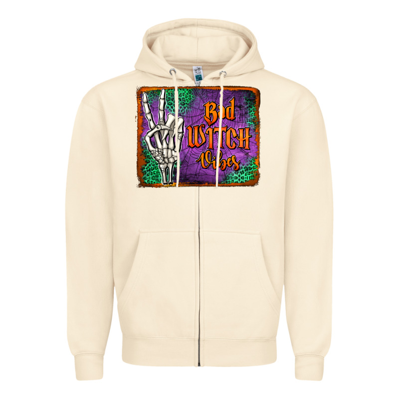 Bad Witch Vibes Zipper Hoodie by Jasminsmagicworld | Teevron