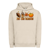 Pigment French Oak Tis' the season Urban Hoodie - NancyCooperArtShop