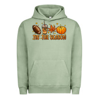 Pigment Oil Green Tis' the season Urban Hoodie - NancyCooperArtShop