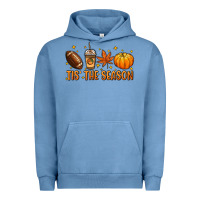 Pigment Pebble Blue Tis' the season Urban Hoodie - NancyCooperArtShop