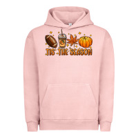 Pigment Salmon Tis' the season Urban Hoodie - NancyCooperArtShop