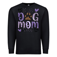 Black best dog mom ever Premium Sweatshirt - MaliasSmallBusiness