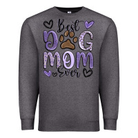 Charcoal Heather best dog mom ever Premium Sweatshirt - MaliasSmallBusiness