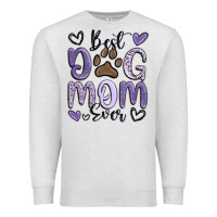 Oatmeal Heather best dog mom ever Premium Sweatshirt - MaliasSmallBusiness