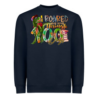 Navy i roared my way through 100 days Heavyweight Sweatshirt - RacoonDesign