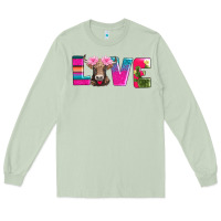 Matcha love with braunvieh cow Long Sleeve Tee - AdoDesignShop