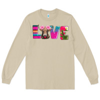 Mushroom love with braunvieh cow Long Sleeve Tee - AdoDesignShop
