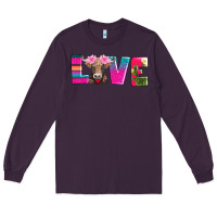 Plum love with braunvieh cow Long Sleeve Tee - AdoDesignShop
