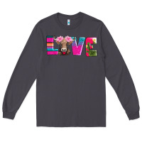 Smoke love with braunvieh cow Long Sleeve Tee - AdoDesignShop