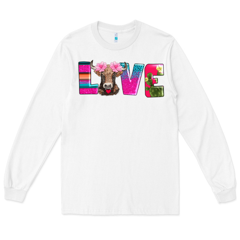 Love With Braunvieh Cow Long Sleeve Tee by AdoDesignShop | Teevron