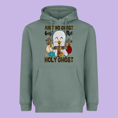 Ain T No Ghost But The Holy Ghost Heavyweight Hoodie Designed By Maliassmallbusiness