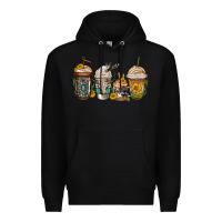 Black bull skull western coffee cups Premium Hoodie - Jasminsmagicworld