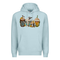 Blue Mist bull skull western coffee cups Premium Hoodie - Jasminsmagicworld