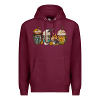 Burgundy bull skull western coffee cups Premium Hoodie - Jasminsmagicworld