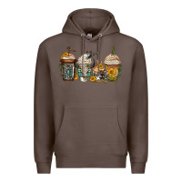 Coffee bull skull western coffee cups Premium Hoodie - Jasminsmagicworld