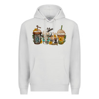 Dove Grey bull skull western coffee cups Premium Hoodie - Jasminsmagicworld