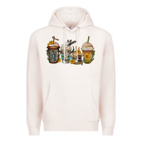 Pale Pink bull skull western coffee cups Premium Hoodie - Jasminsmagicworld