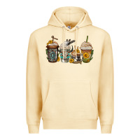 Pina Colada bull skull western coffee cups Premium Hoodie - Jasminsmagicworld