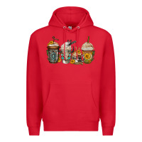 Red bull skull western coffee cups Premium Hoodie - Jasminsmagicworld