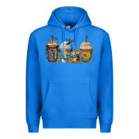 Bull Skull Western Coffee Cups Premium Hoodie | Teevron