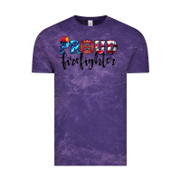 Cloud Purple proud firefighter Vintage Tee - HRA Design Shop