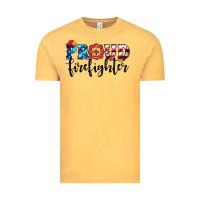 Vintage Mustard proud firefighter Vintage Tee - HRA Design Shop