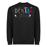 Black dental hygienist Heavyweight Sweatshirt - CowhideDigitalArt