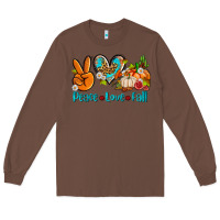 Chestnut peace love fall ado Long Sleeve Tee - AdoDesignShop