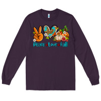 Plum peace love fall ado Long Sleeve Tee - AdoDesignShop