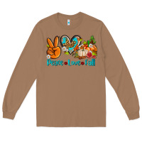Toasted Coconut peace love fall ado Long Sleeve Tee - AdoDesignShop