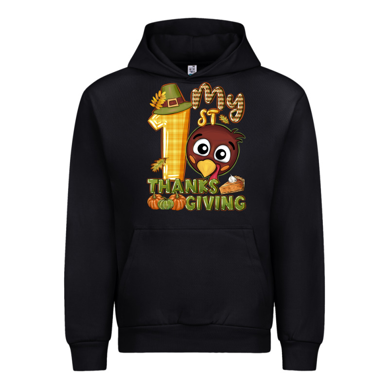 My 1st Thanksgiving With Turkey Urban Hoodie by NancyCooperArtShop | Teevron