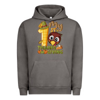 Pigment Tornado My 1st Thanksgiving with turkey Urban Hoodie - NancyCooperArtShop