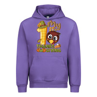 Tulip My 1st Thanksgiving with turkey Urban Hoodie - NancyCooperArtShop