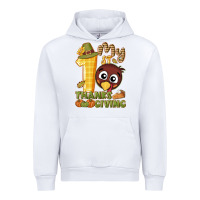 White My 1st Thanksgiving with turkey Urban Hoodie - NancyCooperArtShop