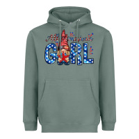 Sage all american girl with gnome Heavyweight Hoodie - NancyCooperArtShop