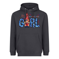 Smoke all american girl with gnome Heavyweight Hoodie - NancyCooperArtShop